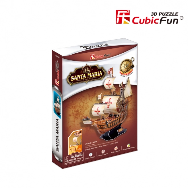 3d puzzle santa maria