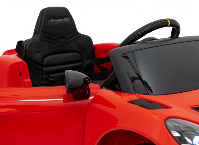 Elektrické autíčko Porsche 718 s MP4 audio panelom – Červené