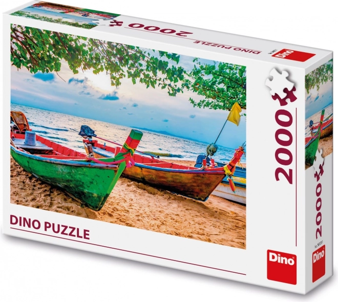 Dino Puzzle Fishing Boats 2000 Pieces