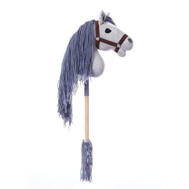 Hobby Horse Stick Toy Grey