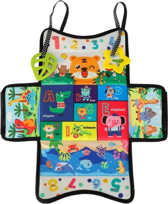 Sensory Montessori Toy with Handkerchiefs and Mat 2 in 1