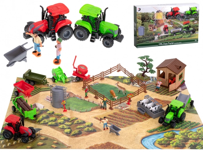 Farm with Animals and Machines - 49 Pieces