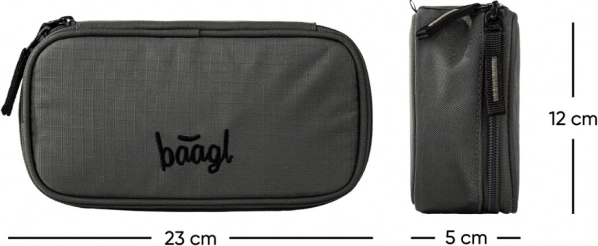 Baagl Set 3 Cubic Grove: zaino, astuccio, sacca