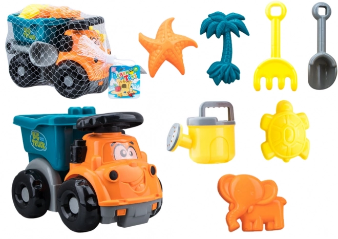 Beach Toys Set with Dump Truck and Watering Can