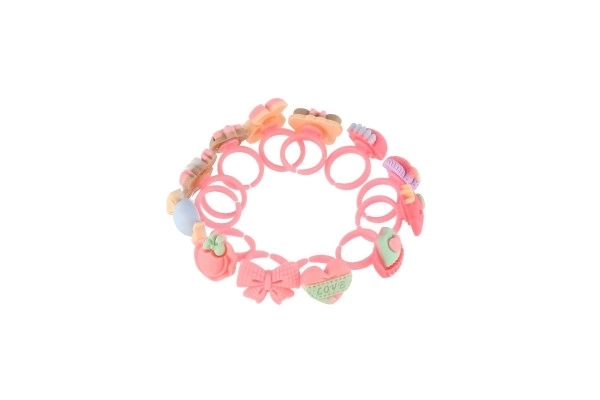 Princess Plastic Adjustable Rings Set for Kids