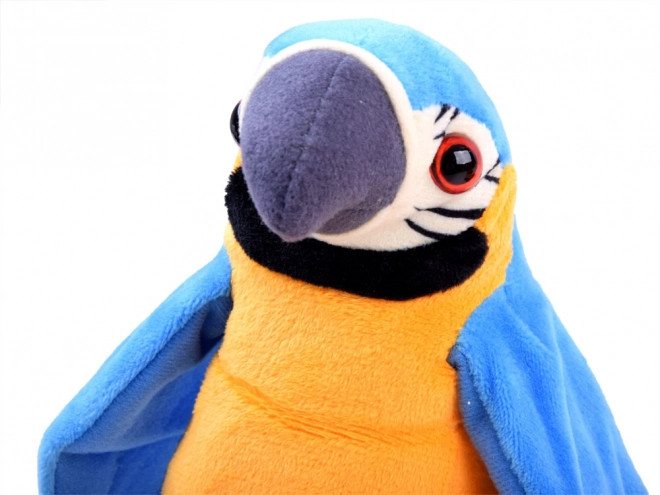 Colorful Talking Plush Parrot – red