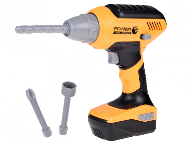 Large Kids Tool Set with Bag and Battery Drill
