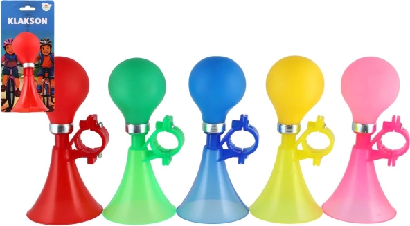 Klakson na kolo s gumovým balonkem, 14 cm – více barev