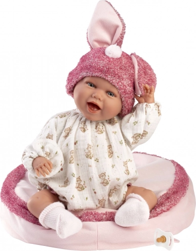 Realistic Baby Doll with Sounds and Soft Fabric Body - Llorens