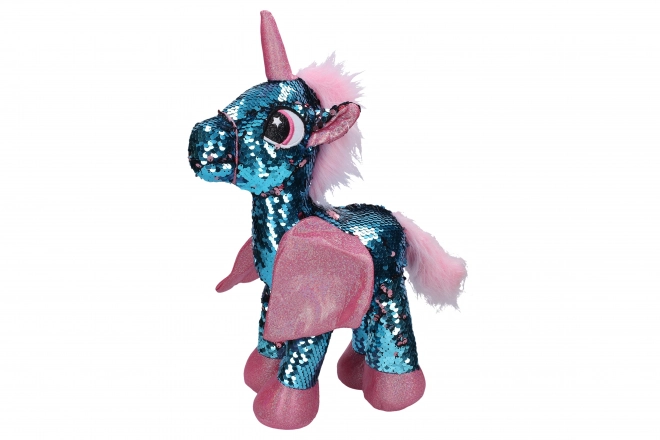 Unicorn Plush Toy with Sequins 28 cm