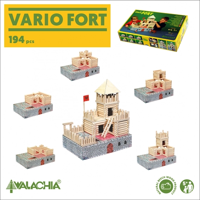 Vario Wooden Castle Construction Set