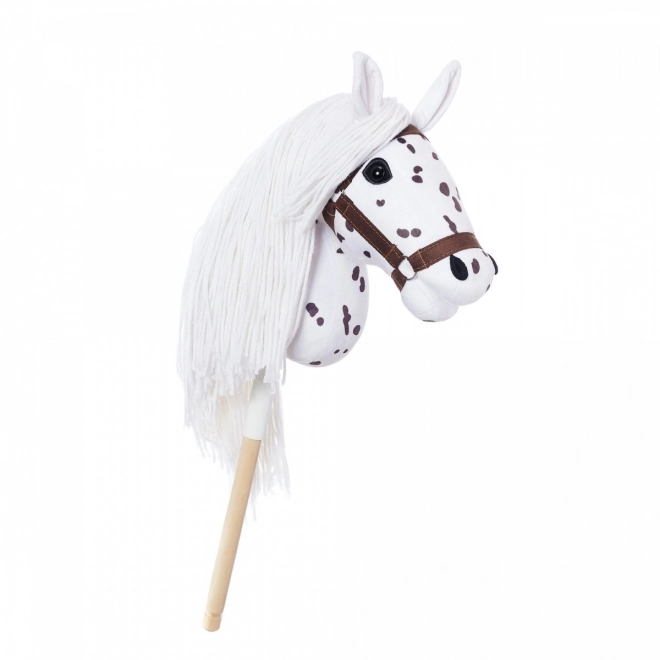 Hobby Horse Stick from HOPPIHORSE Sport Edition in White Leopard Color