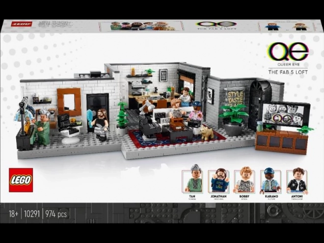 Queer Eye - The Fab 5 Loft LEGO Set