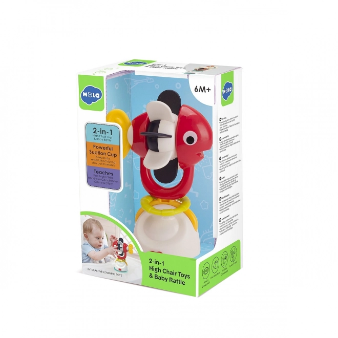Rattle Toy with Suction Fish Design