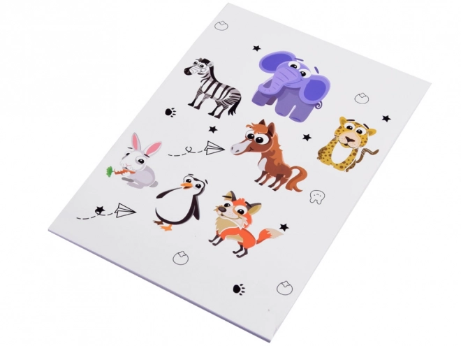 Large Kids Art Set in Carry Case Animals