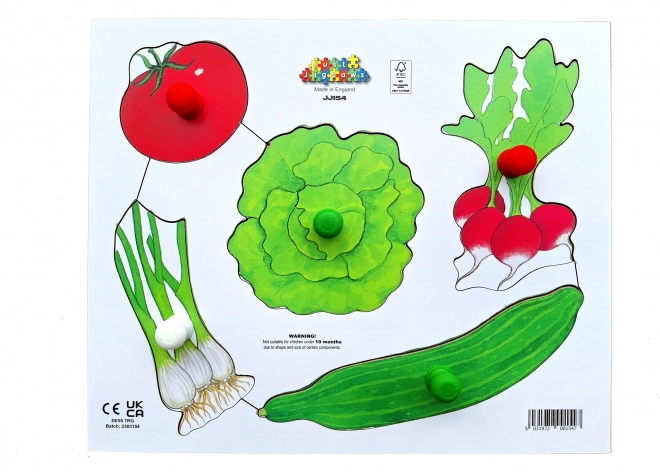 Peel and Slice Vegetables Wooden Puzzle