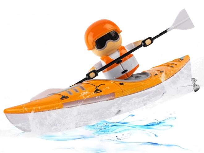 Remote Controlled Kayak with Oarsman and LED Lights