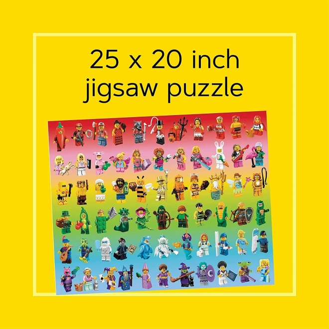 Lego Rainbow Minifigures Puzzle 1000 Pieces