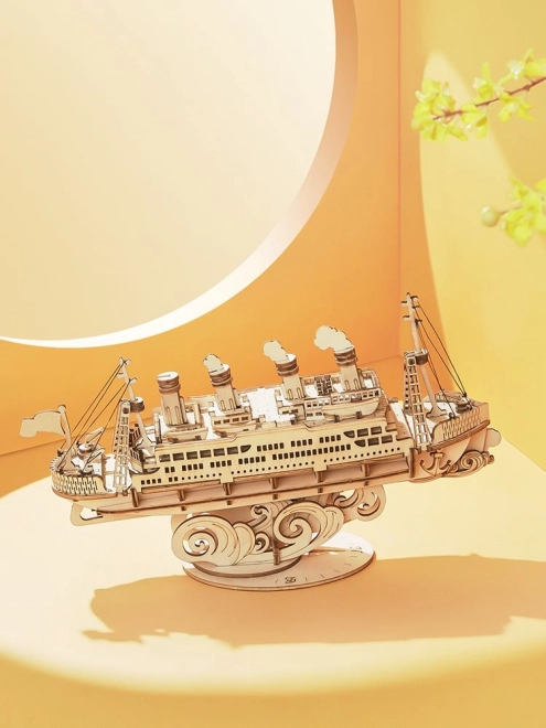 Robotic Wooden 3D Puzzle Ocean Liner