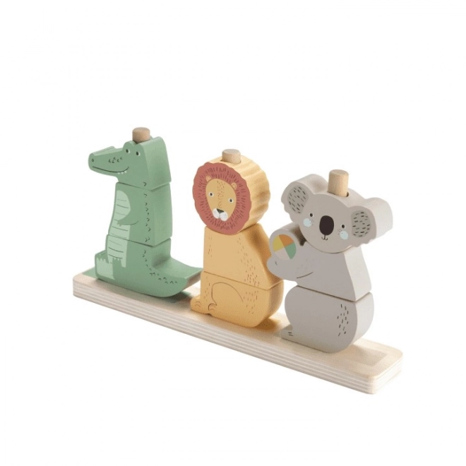 Fisher-Price Wooden Animals Sorting and Stacking Toy