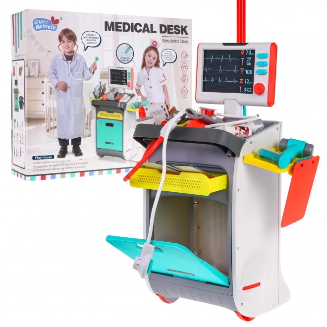 Interactive Medical Trolley For Kids 3+ With X-Ray And EKG Features