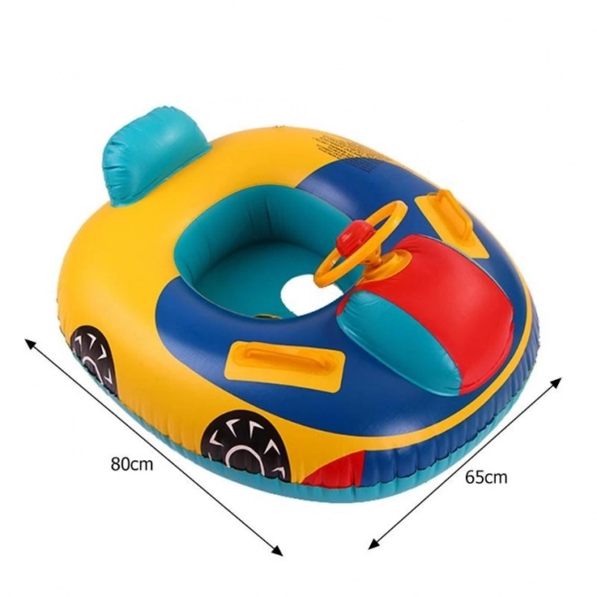 Inflatable Baby Float with Steering Wheel