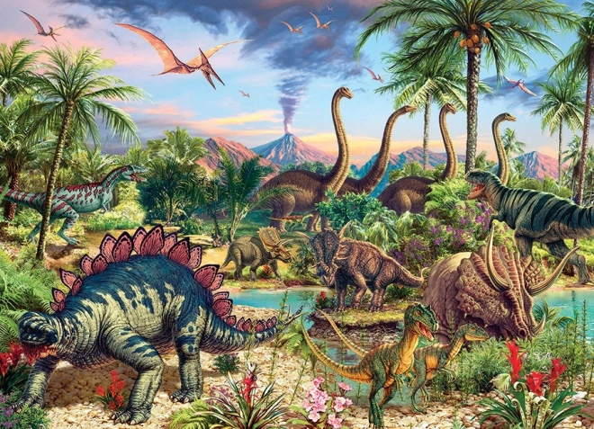 Cobble Hill Family Puzzle Prehistoric Party 350 Pieces