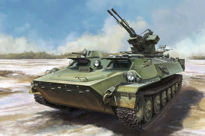 Plastic Model MT-LB with ZU-23-2