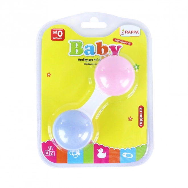 Pastel Baby Rattle Ball