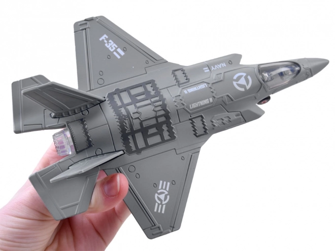 Metal Fighter Jet F-25 – gray