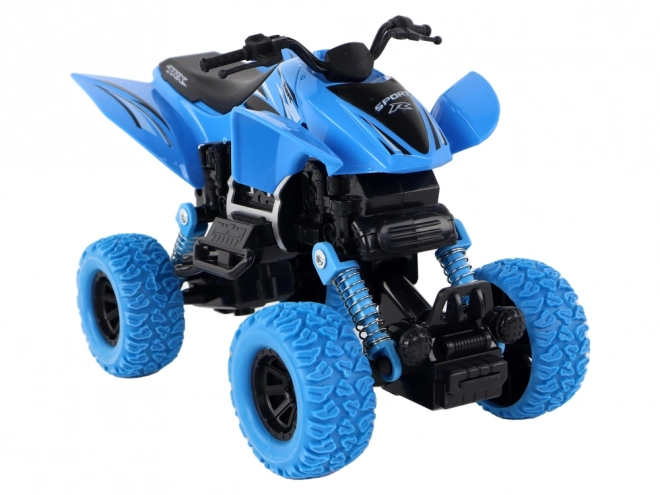 Off-Road Push Quad with Rubber Wheels Blue