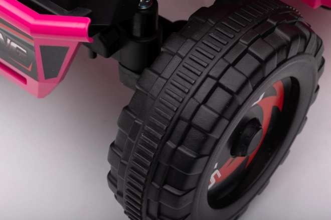 Fekete pedálos gokart széles felfújható kerekekkel