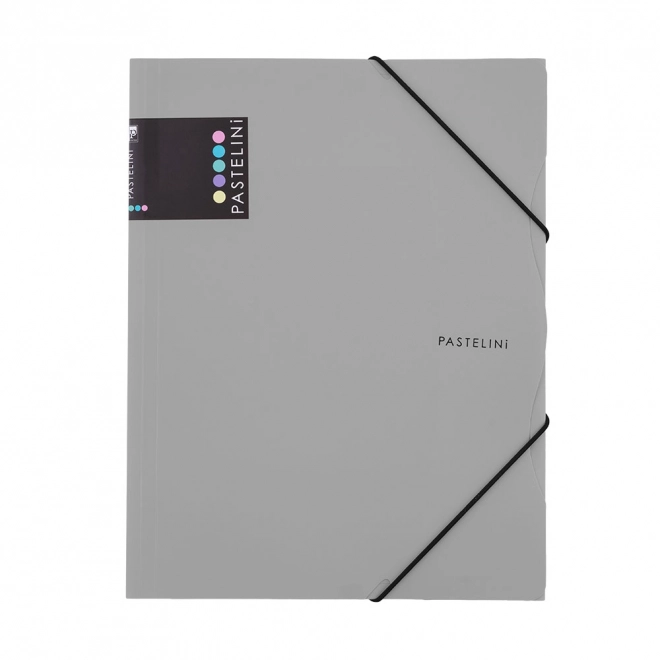 Pastelini Grey A4 Folder with Elastic Band