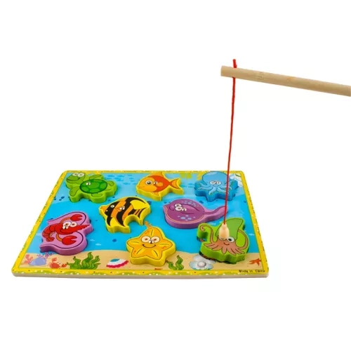 Fishing Puzzle with Magnetic Fish