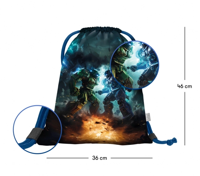 Robot Drawstring Bag