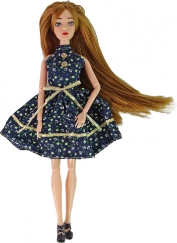 Elegant floral dress and accessories