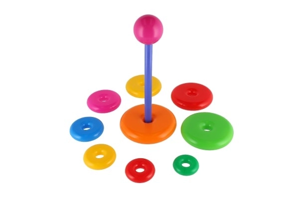 Rainbow Ring Stacking Pyramid Toy