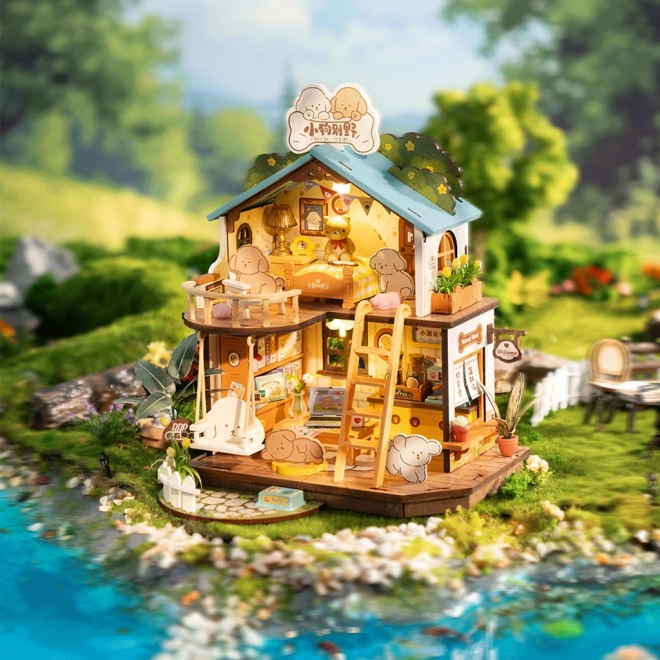 Kis házikó miniatűr Kiskutyaház