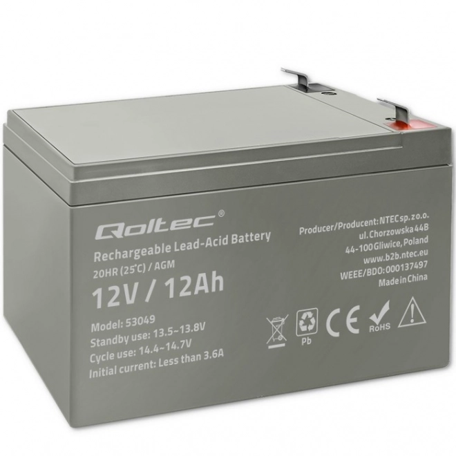 Reliable AGM Battery 12V 12Ah