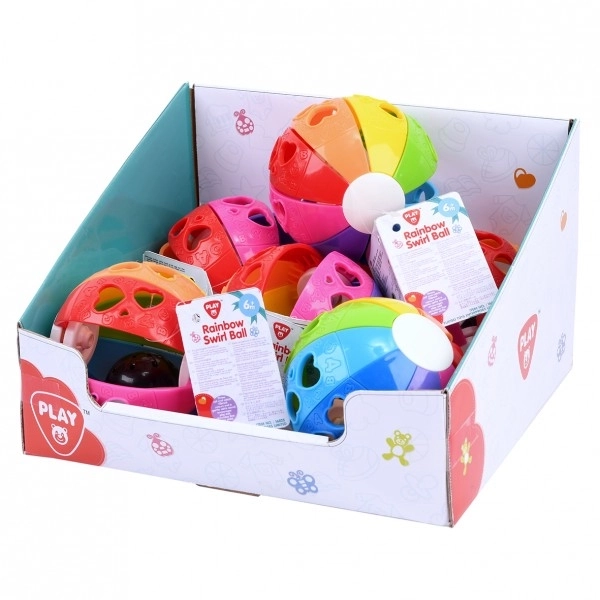 Rainbow Rattle Ball