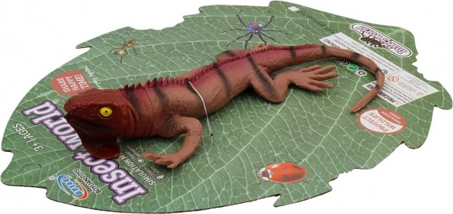 Lézard jouet en plastique 27 x 9 cm