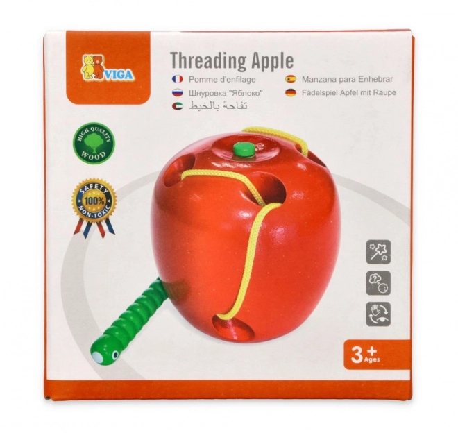 Apple Threading Maze Toy