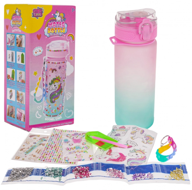 Unicorn Water Bottle with Accessories