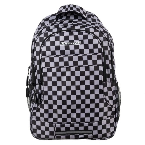 Chessboard Pattern Backpack with Gym Bag 30L