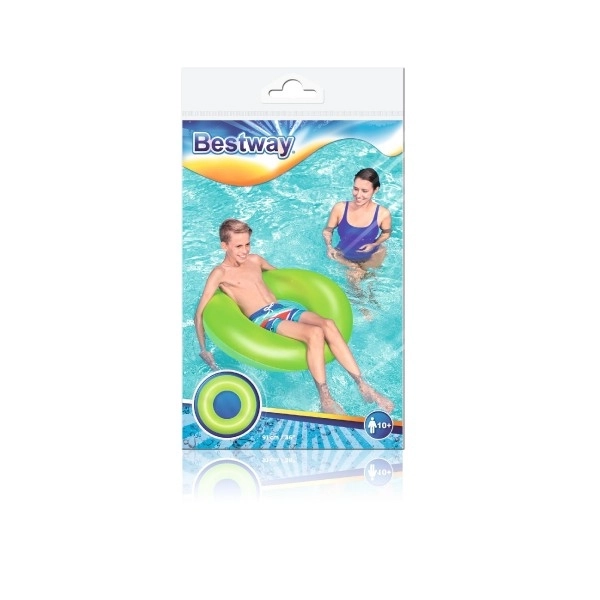 Inflatable Swimming Ring 91cm Neon by Bestway