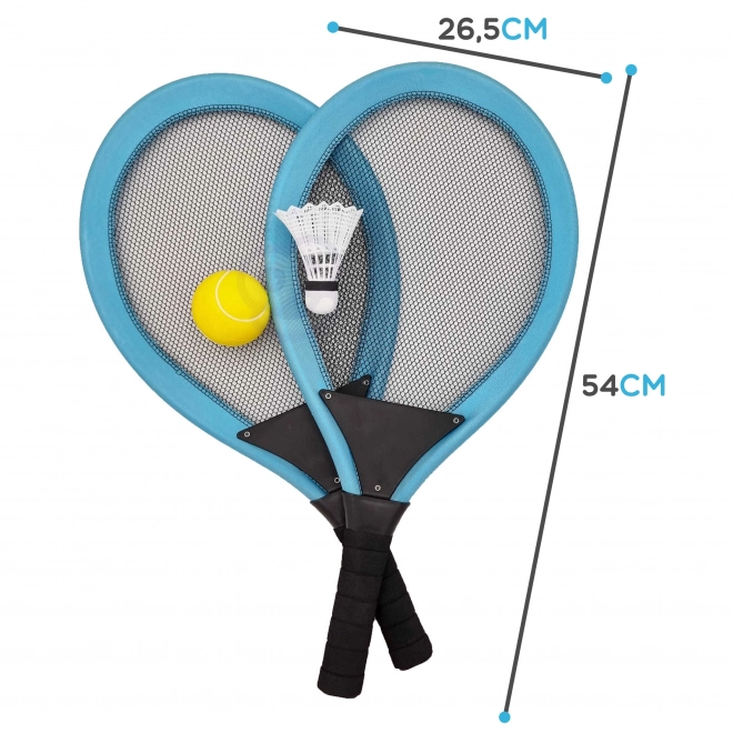 Woopie otroški športni komplet loparjev za tenis in badminton