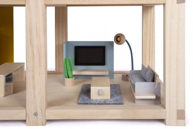 Small Foot Dollhouse with Furniture, Natural