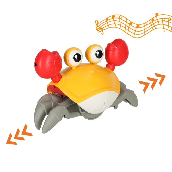 Interactive Crawling Crab Toy with Sound – Orange