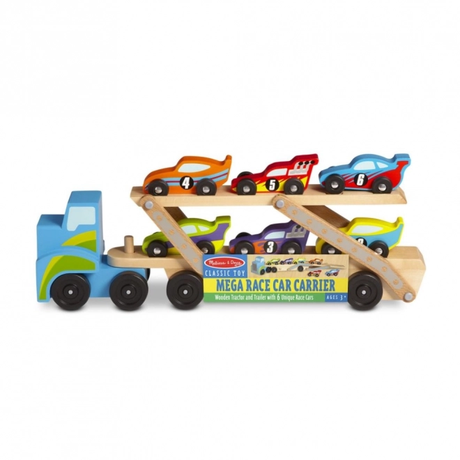 Large Truck with Racing Cars