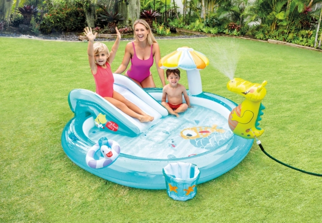 Inflatable Play Center with Crocodile